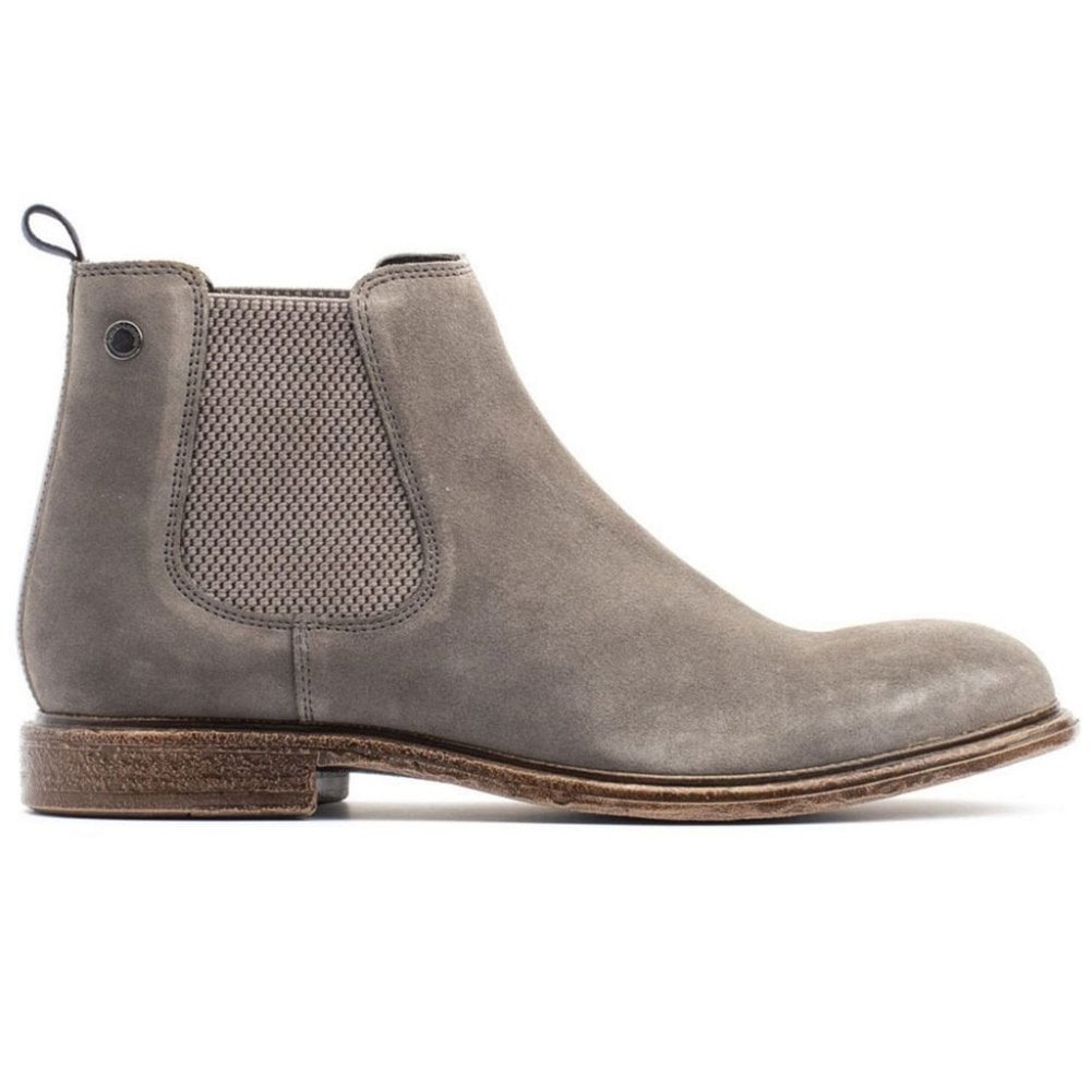 BASE LONDON Flint Suede Mens Chelsea boots